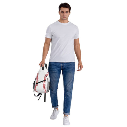 Sling Bag Baseball-Themed One-Strap Crossbody Pack with Adjustable Shoulder Carry for Training and Travel