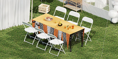 White or Black Molded-Seat Folding Chair Sets in 4, 6, 8, 10 or 20-Piece Checkouts Pictured