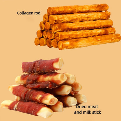 Dog Treats Duck, Chicken, Milk Stick and Sweet Potato Assortment with Combination and Gift Box Options