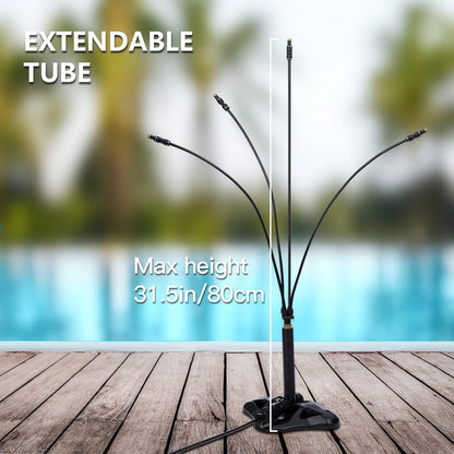 Outdoor Misting System Portable 26.5Ft Mist Cooling Kit with Adjustable Stand for Patio Garden BBQ