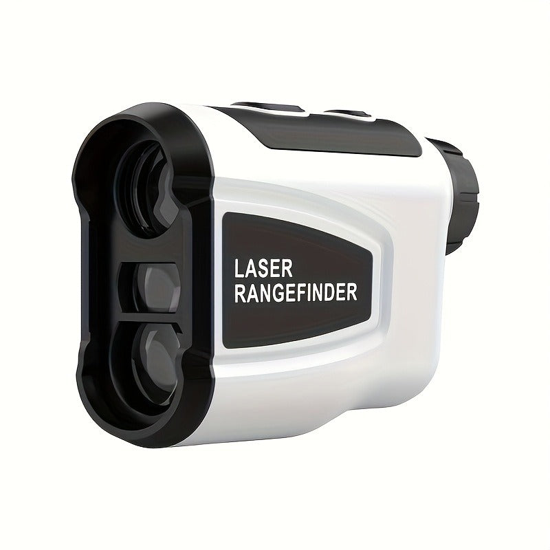 White Golf Laser Rangefinder, Model LAB12 with 1200-Yard Source Rating, 6x Optics and USB Charging