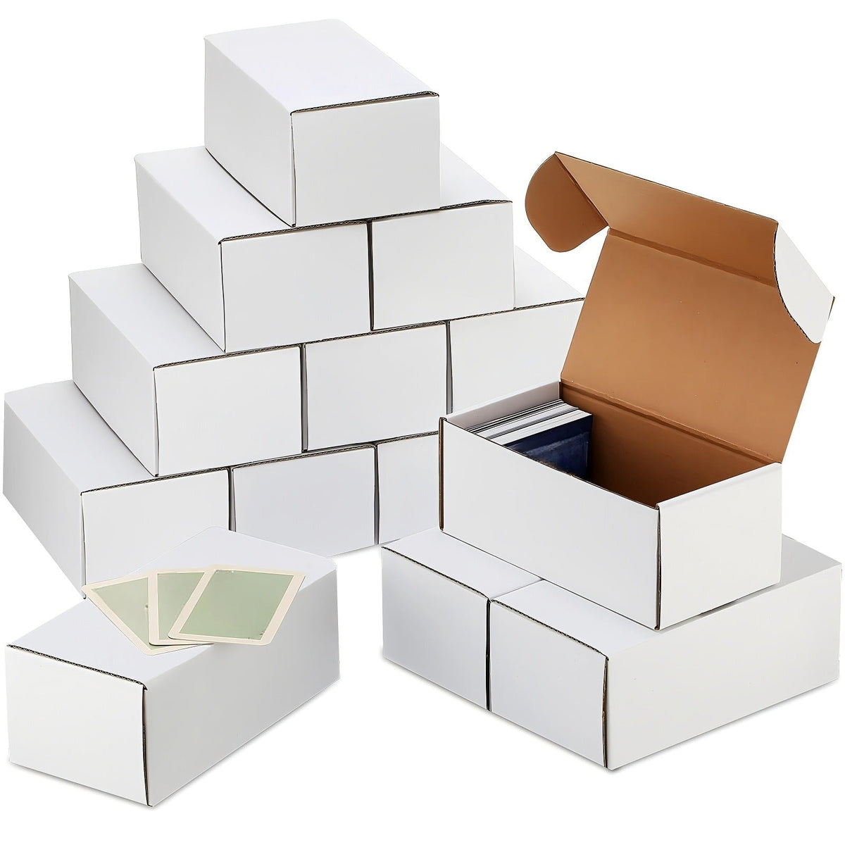 20-Pack Trading Card Storage Box Set with Foldable Cardboard Bodies and 7 x 3.7 x 2.8-Inch Size