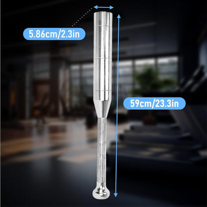 Fitness Equipment Adjustable Steel Club Set in Six Weights from 6.5 to 17.5 lb with Knurled Handles