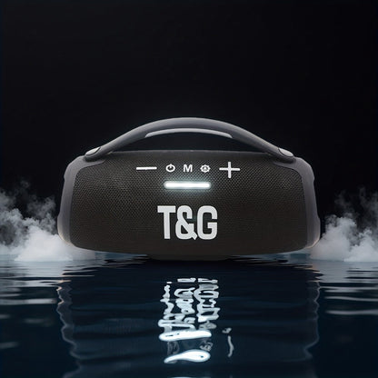 Portable Bluetooth Speaker TG418 with 3000mAh Battery, EQ, LED Lights, Type-C, TF, USB and AUX
