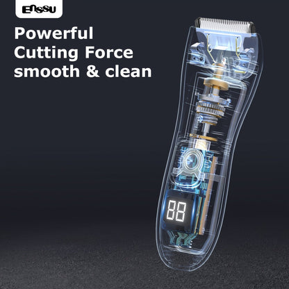 Full Body Groomer for Men IPX7 Waterproof Electric Trimmer Ceramic Blade LCD Display Bikini Private Parts Shaver Replaceable Head Wet Dry Gift