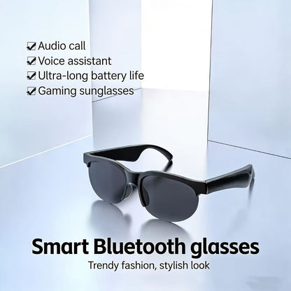 Smart Glasses Translation Eyewear with Photochromic Lenses, Wireless Earphones, Microphone and Rechargeable Battery