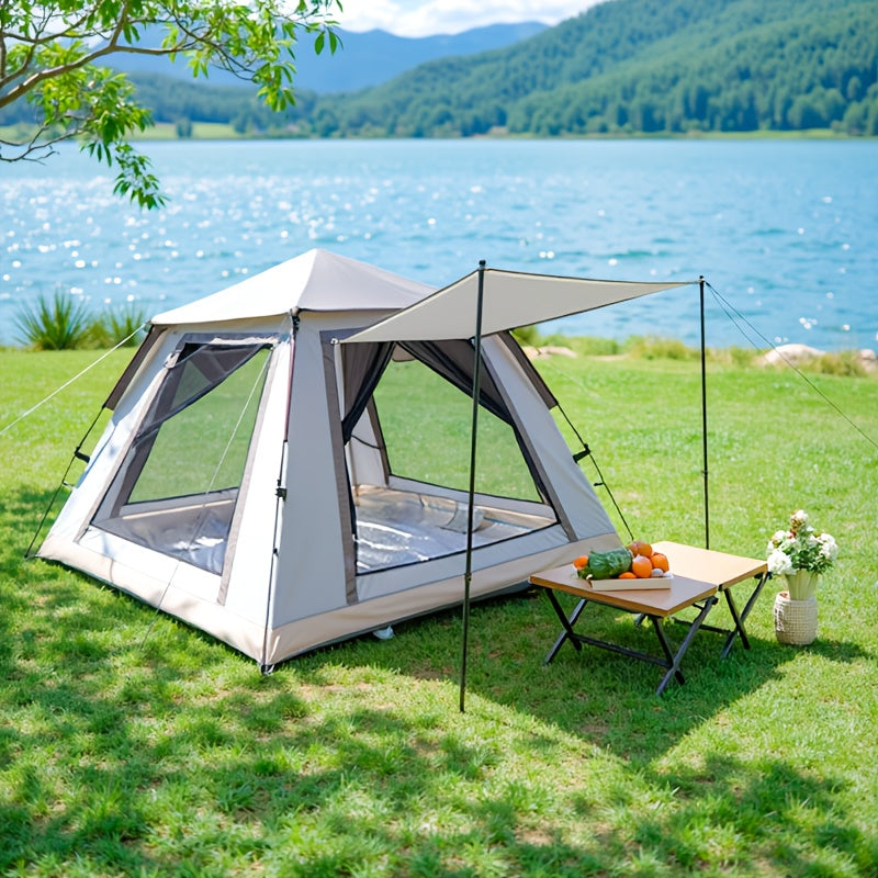 Family Camping Tent 4-6 Person Automatic Ventilated Sunshade Foldable