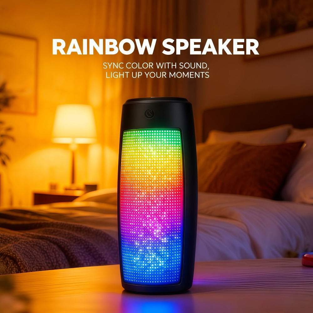Portable Bluetooth Speaker Triangular Rechargeable Model with Subwoofer and Six Retained Pack Options