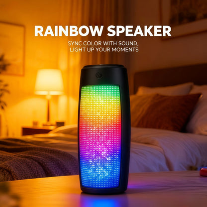 Portable Bluetooth Speaker Triangular Rechargeable Model with Subwoofer and Six Retained Pack Options