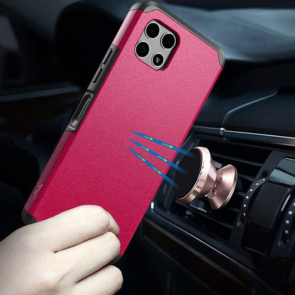 Revvl 7 5G Case Heavy Duty Dual Layer Shockproof with Magnetic Support – Hybrid Hard PC TPU Drop Protection Cover for T-Mobile Revvl 7 5G with Raised Bezels & Precise Cutouts