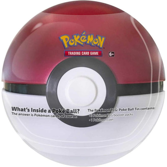 Trading Card Game Random Ball-Shaped Tin with Three Booster Packs and English-Language Contents