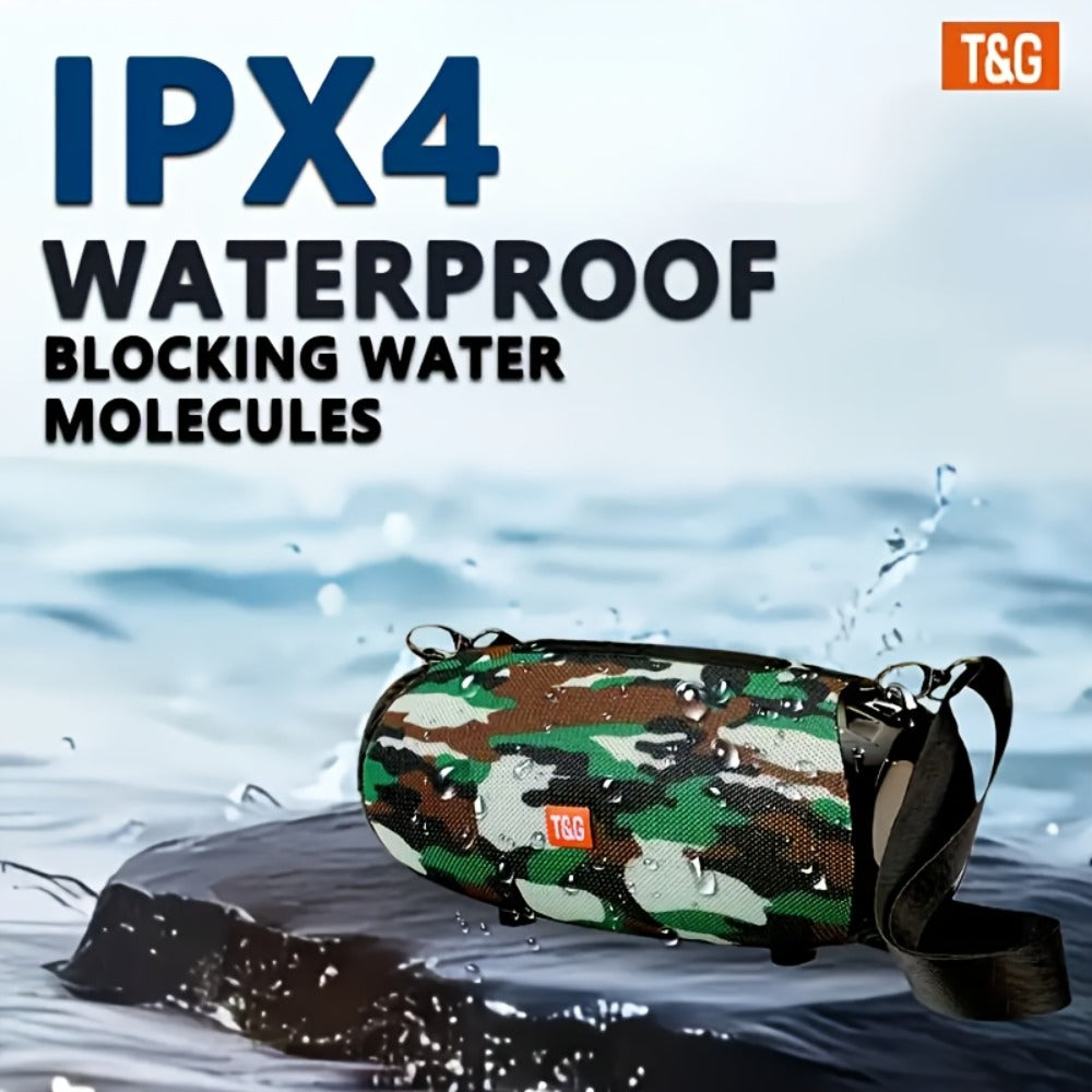 Portable Bluetooth Speaker TG534 with Dual Drivers, TWS, FM Radio, TF, USB and Built-In Microphone