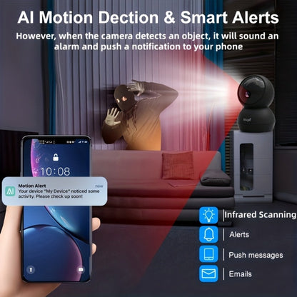 Indoor Security Camera 4MP Dual-Band WiFi Model with 360° Rotation, Night Vision and Two-Way Audio