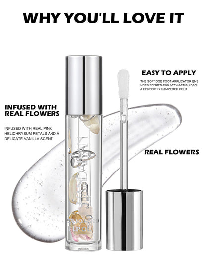 Three-Tube Lip Makeup Set with Clear Silver-Cap Tube and Coordinated Color Pair in Set A, B or C