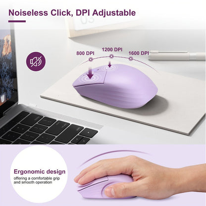Wireless Keyboard and Mouse Combo 98 Keys Full Size – 2.4GHz, Mechanical Feel, Quiet Keys, Ergonomic Design for PC, Mac, Laptop, Office & Gaming | 3 Color Options