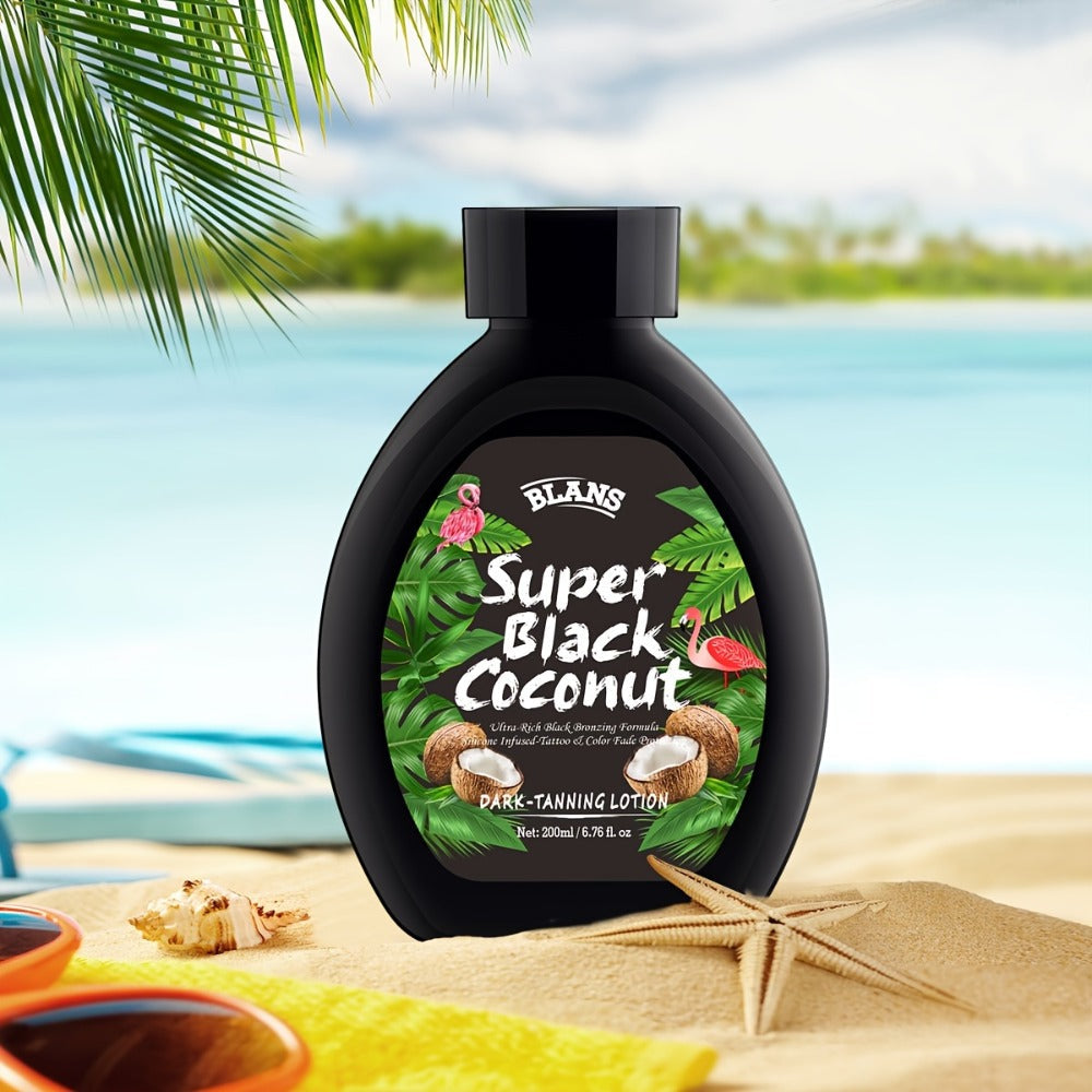 Sunless Tanning Cream with Coconut Natural Glow Bronzing Lotion Alcohol-Free BPA-Free for All Skin Types Medium Skin Tone Daily Self Tanner Body Skin Care Unisex 200ml 6.76oz