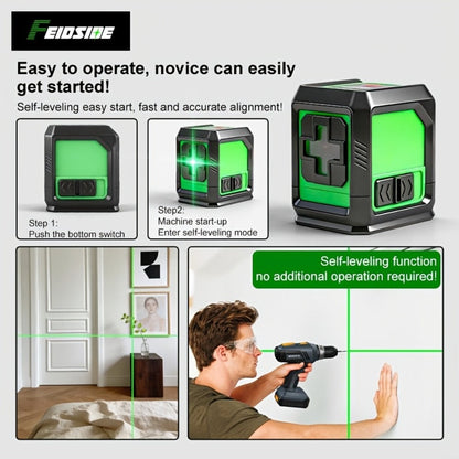 Green Laser Level Self Leveling Cross Line Horizontal Vertical Green Beam Laser with 39 Inch Adjustable Tripod Rotating Head for Home Decoration Construction Tiling Alignment
