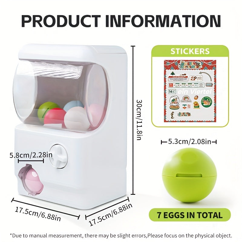 Gachapon Machine for Home – Mini Capsule Toy Vending Machine Novelty Gift for Kids Adults Couples Anniversary Birthday Party Christmas