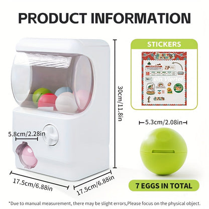 Gachapon Machine for Home – Mini Capsule Toy Vending Machine Novelty Gift for Kids Adults Couples Anniversary Birthday Party Christmas