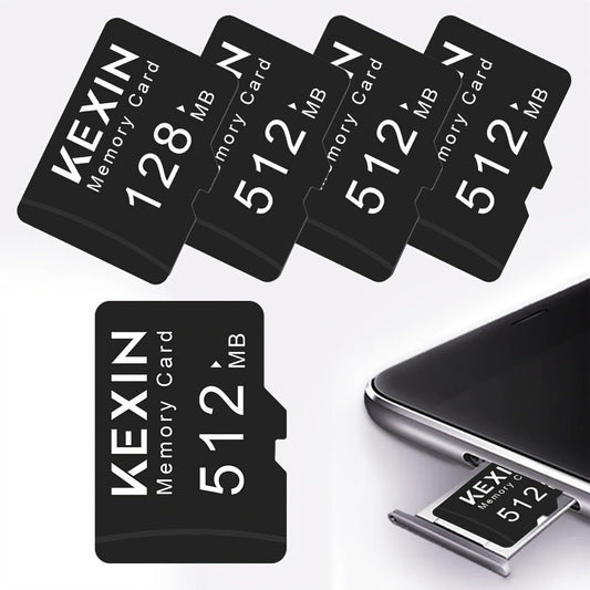 Micro SD Card 5 Pack 128MB 512MB Class 4 TF Flash Memory Cards – Multi-Device Storage for Camera Car Audio GPS Game Console Tablet Phone Laptop MP3 Player