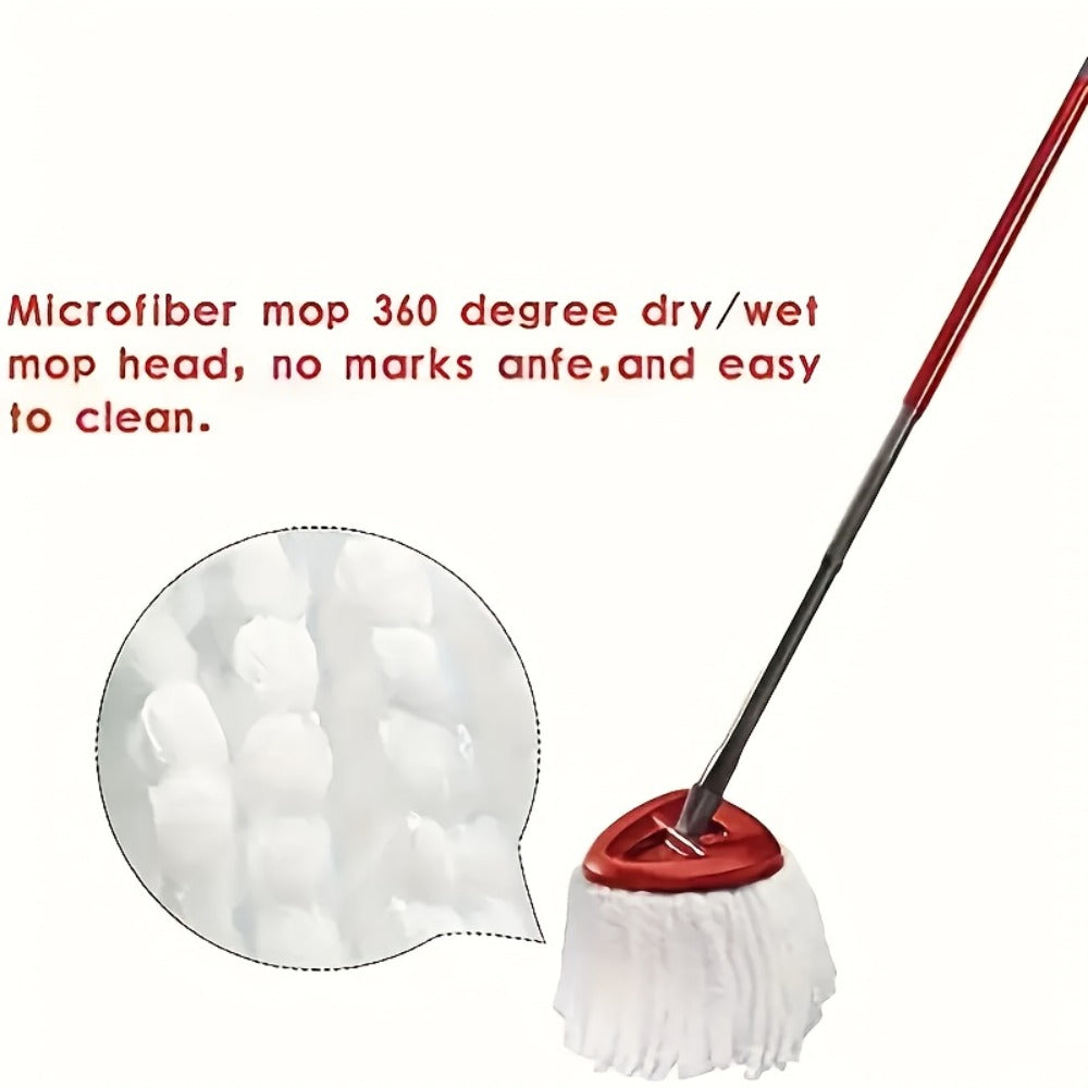 White Triangular Rotary Mop Replacement Heads in Two-, Five-, Ten- or Twenty-Piece Packs Pictured