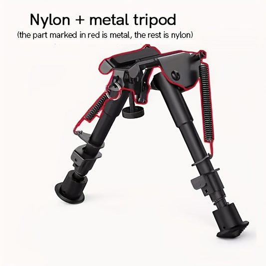 Aluminum Alloy Tactical Rifle Bipod – Adjustable 6-9 Inch Spring Return Legs, M-LOK Compatible, Collapsible Shooting Support for Hunting & Range