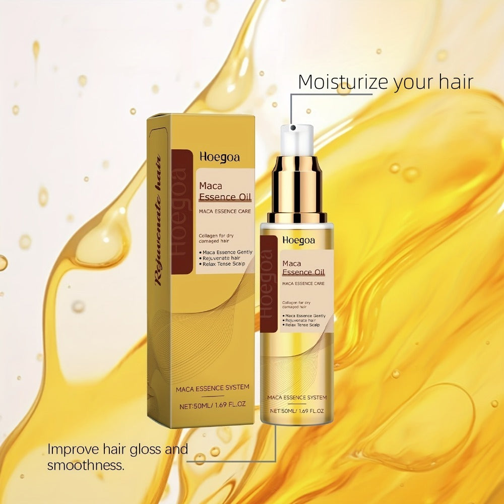 Three-Piece HOGOGO Collagen Hair Care Set with Jar and Pump Containers in a Gold Gift Box Presentation