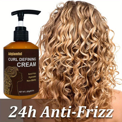 Pump-Bottle Curl Defining Cream with Leave-In Application for Wavy, Curly and Coily Hair Types
