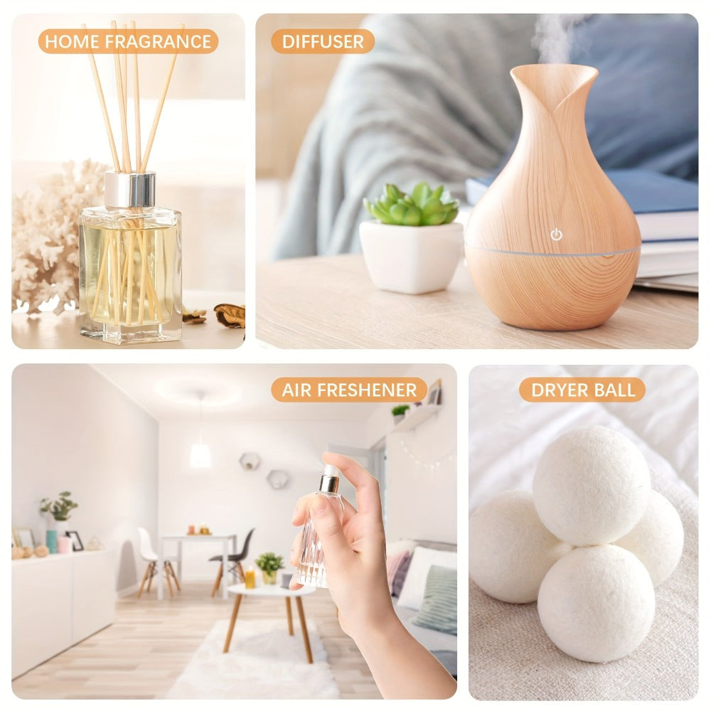 Essential Oil Set – Pure Natural Aromatherapy Oils in Amber Glass Bottles for Diffuser & Humidifier, DIY Fragrance, Valentine's Day & Holiday Gift for Women, Girls, Friends & Family (12/20/26pcs)