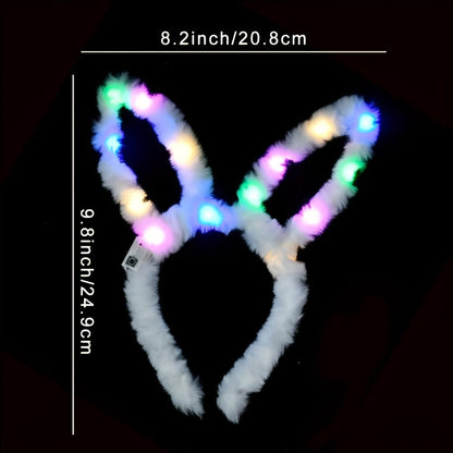 LED Bunny Ear Headbands 25-Pack for Parties, Celebrations and Guest Favors, with the Listed Configuration