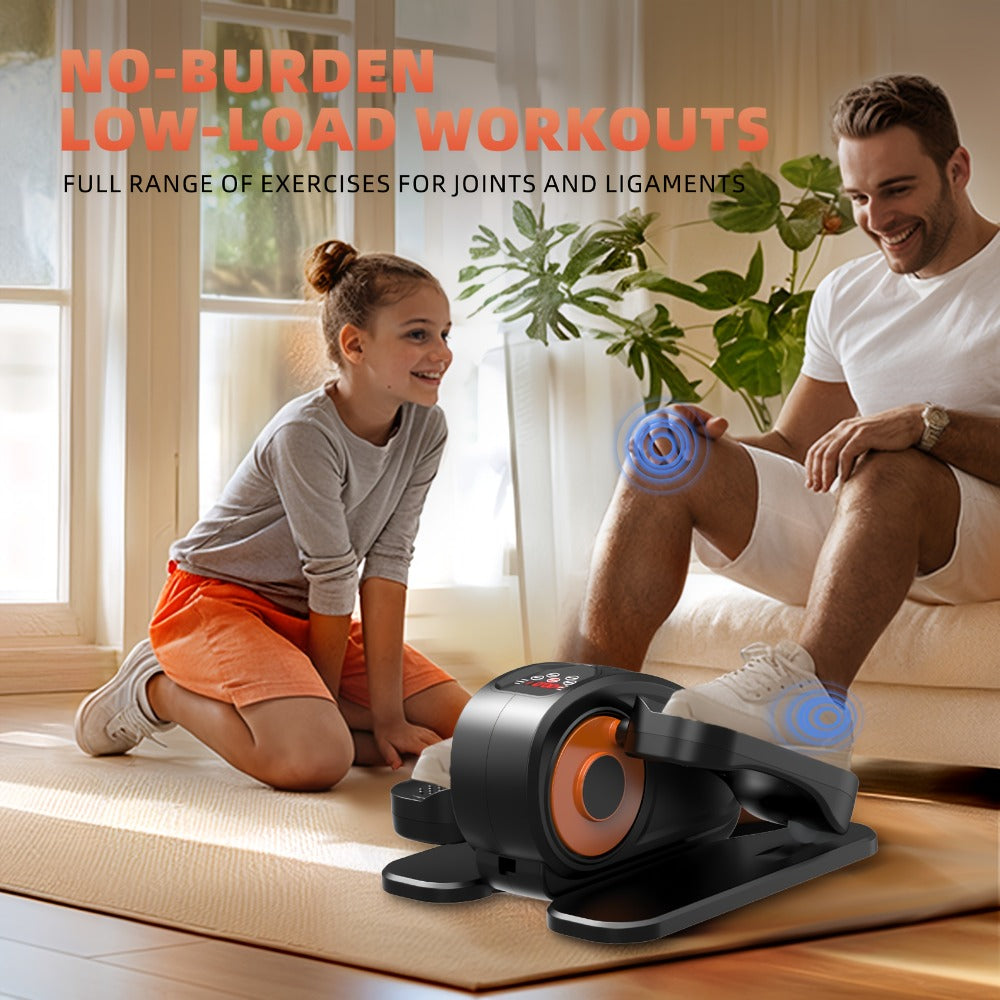 Under Desk Elliptical Machine with Remote Control for Entryways, Bedrooms and Living Spaces