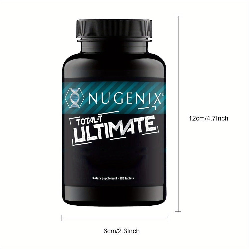Testosterone Support Supplement with D-Aspartic Acid, Horny Goat Weed, Tribulus & Maca – Mood, Muscle Health & Vitality Booster for Men, 2 Bottle Bundle