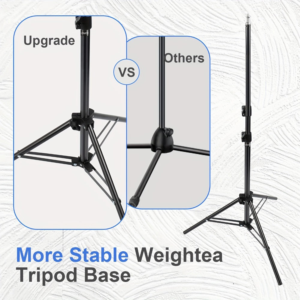 62 Inch Overhead Phone Tripod with Travel Bag, Adjustable Top-Down Bird Eye View Phone Holder & Desktop Stand for Cooking Tutorials