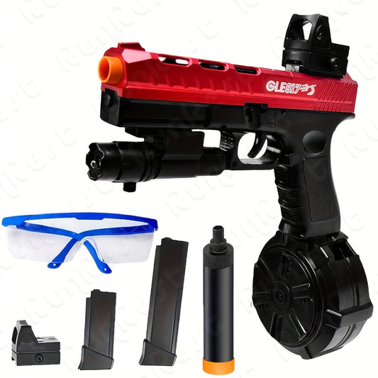 Rechargeable Gel Blaster Splatter Ball Rifle – Full Auto Electric Shooting Toy, High-Speed, Long Battery Life, Indoor Outdoor Team Battle Game for Ages 12+, Halloween & Christmas Gift for Teens
