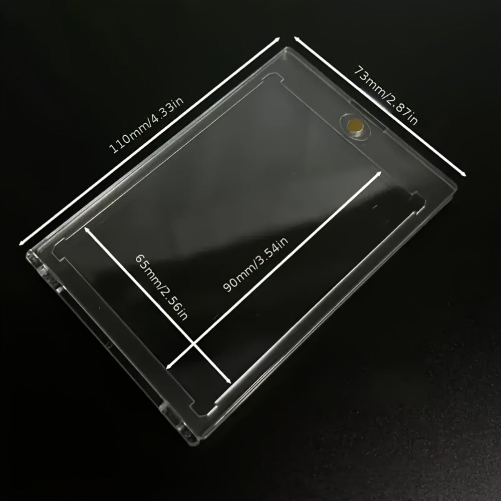 30pt Magnetic Card Holders 30/60 Pack – Clear Hard Plastic One-Touch Trading Card Cases, Protective Display Holders for Baseball, Sports