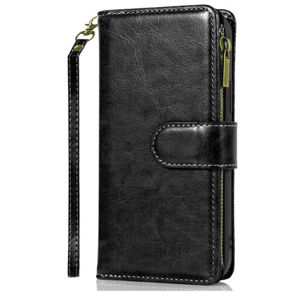 Phone Case Faux Leather Folio Wallet with Card Slots, ID Window and Zipper Pocket for Samsung Galaxy S25 FE