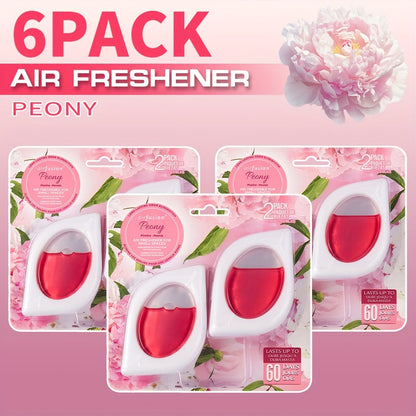 Compact Air Freshener Cups in Six Scents, Available in 2, 6 or 12 Packs for Closets, Bathrooms and Small Spaces