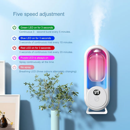 USB Essential Oil Diffuser with Five-Level Display, Multicolor Light and One-, Three- or Five-Bottle Bundles