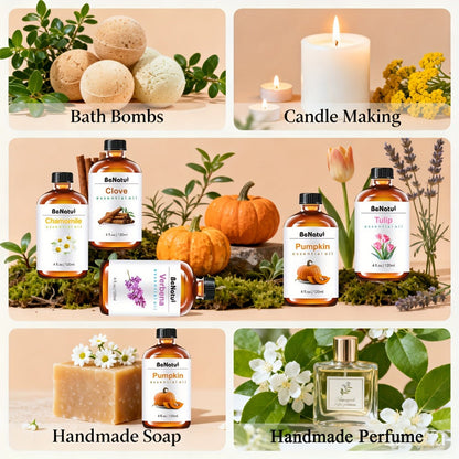 Essential Oil 120ml 4oz Pure Aromatherapy Oils for Diffuser Humidifier Candle Soap Making Lavender Peppermint Eucalyptus Frankincense Lemon Rosemary Lemongrass Vanilla Argan