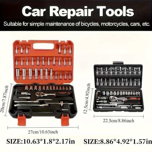Home Tool Kit Professional, 46-Piece Essential DIY Set, 53-Piece Advanced Home & Auto Repair Kit, or 1000-Piece Complete Toolbox in Storage Case for Home, Automotive & Workshop Use