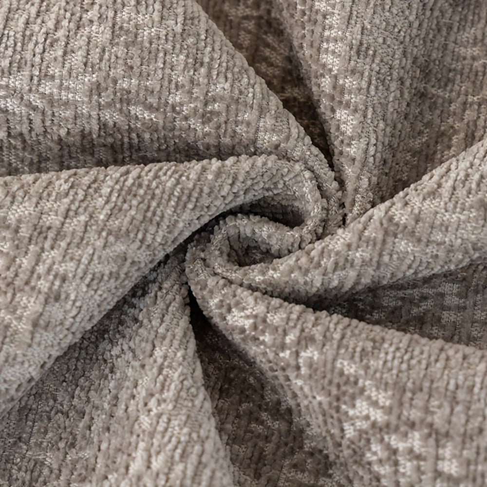 Sofa Cover 300 GSM Solid Chenille Throw with Fringe in Four Colors and Sizes from Single Seat to 71 x 150 Inches