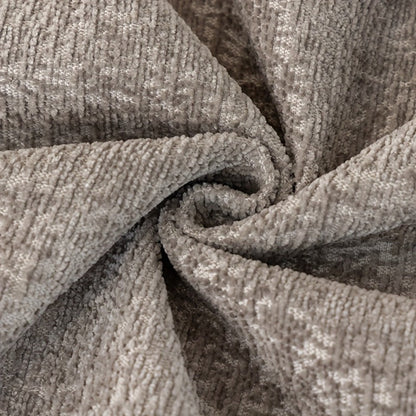 Sofa Cover 300 GSM Solid Chenille Throw with Fringe in Four Colors and Sizes from Single Seat to 71 x 150 Inches