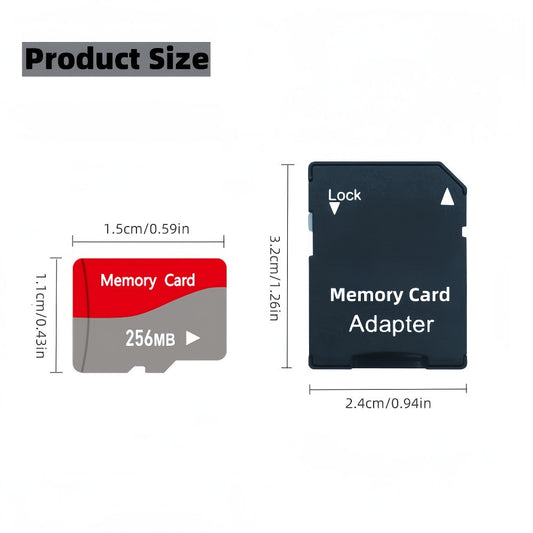 UHS-I A1 Micro SD Card 3-Pack with Adapter 128MB 256MB 512MB – High Speed TF Memory Cards for Camera Phone Tablet Car Audio Game Console Point Reading Pen Stereo Secure Storage