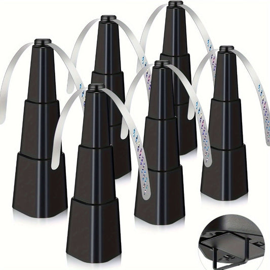Fly Fans for Tables 6 Pack Fly Fan Holographic Blade Keep Flies Away from Food for Outdoor BBQ for Grilling, Camping and Outdoor Meals