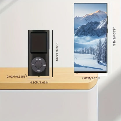 Portable MP3 MP4 Player with 128GB Expandable Storage, Lossless Audio FLAC MP3 WMA APE, Video Playback, E-Book Reader, LCD Screen, Alloy Body, Ideal for Music Travel Offline Listening