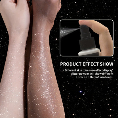 100 ml Star-Shaped Body Shimmer Spray for Hair, Skin and Clothing in Single Checkout Option