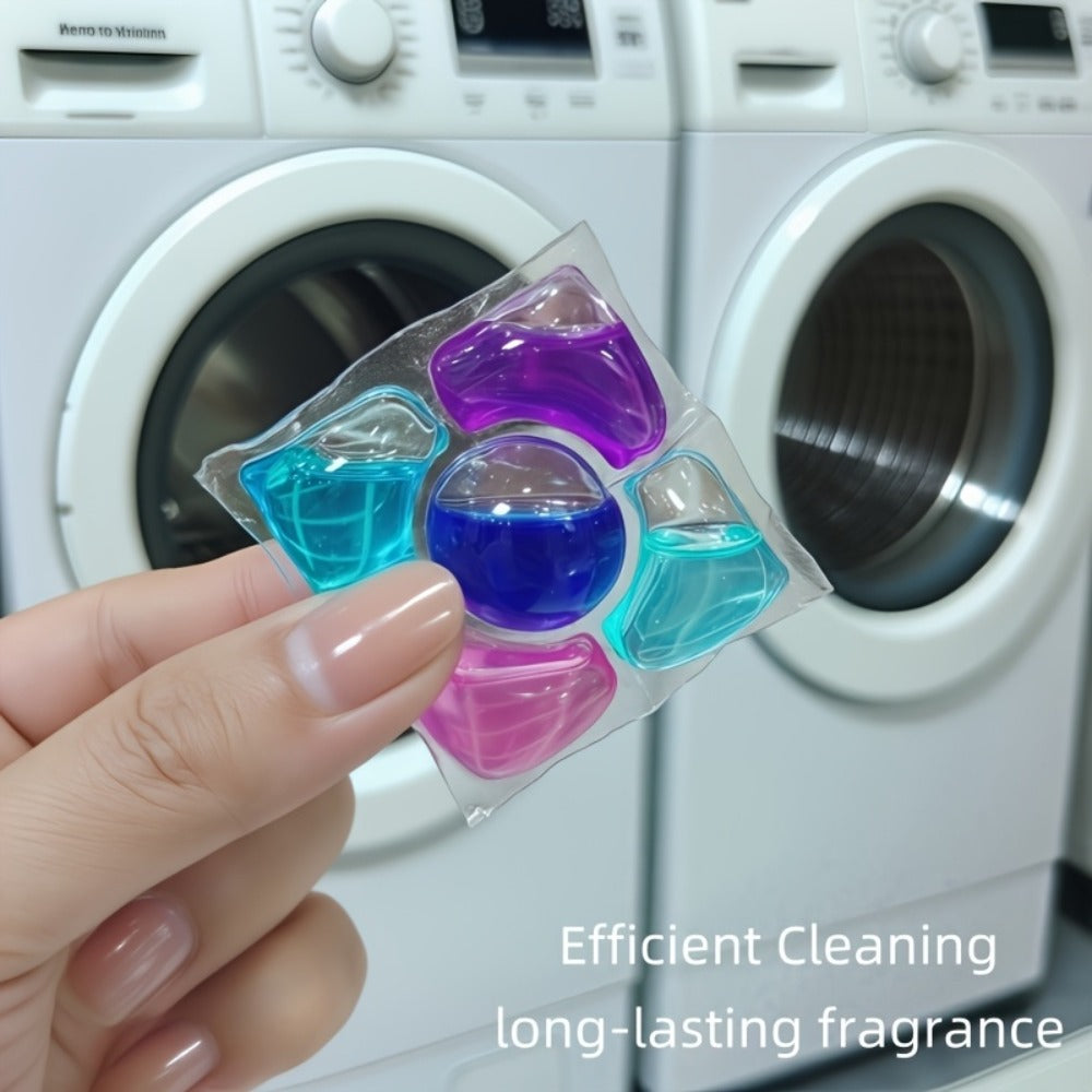 Multicolor Laundry Detergent Gel Pods with Portioned Bead Design in 7.05 oz or 21.16 oz Packages