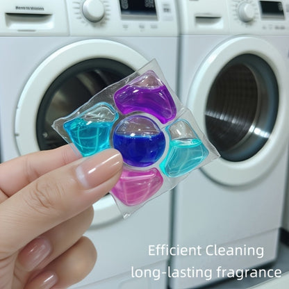 Multicolor Laundry Detergent Gel Pods with Portioned Bead Design in 7.05 oz or 21.16 oz Packages