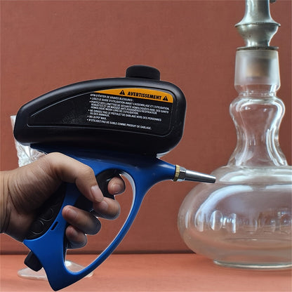 Sandblaster Gun for Air Compressor Pneumatic Abrasive Blasting – 90 PSI Max, 500ml Tank, Small Nozzle, for Metal Rust Removal, Glass Etching, Polishing & Auto Repair – Blue, Red & Yellow