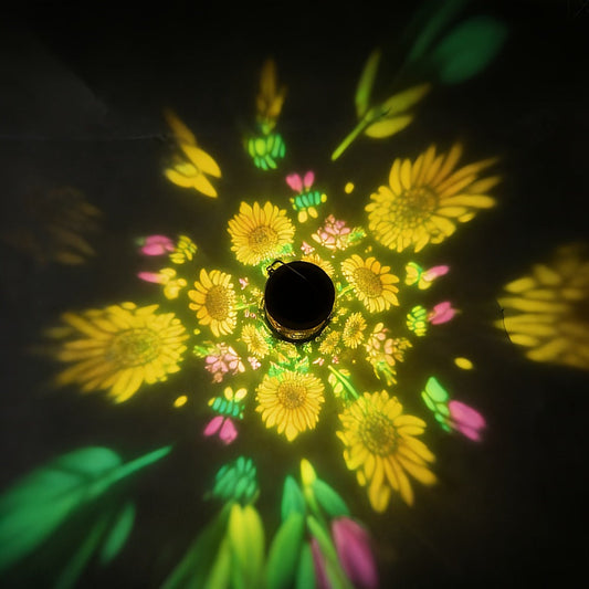 Solar Garden Lights IP65 Pattern Lantern with Hummingbird, Sunflower or Butterfly Designs for Yard Decor